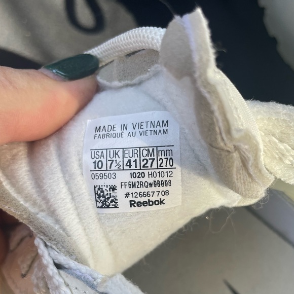 Cardi B Reebok Club B Shiny White Patent Leather & Translucent Shoes US 10 EU 41 - Picture 10 of 16